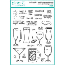Load image into Gallery viewer, Gina K Designs - Cheers - Stamp Set and Die Set Bundle
