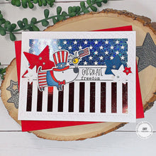Load image into Gallery viewer, Taylored Expressions - Americana Split 6x6 Background Stamp