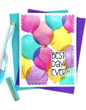 Load image into Gallery viewer, Taylored Expressions - Birthday Vibes - Stamp Set, Die Set and Stencil Set Bundle