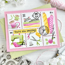 Load image into Gallery viewer, Waffle Flower - Postage Collage Sew Fun Stencil
