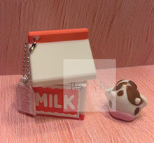 Load image into Gallery viewer, Mini Boop Cow with Strawberry Milk Carton