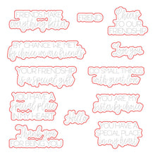 Load image into Gallery viewer, Honey Bee Stamps - Love You, Friend - Stamp Set and Die Set Bundle