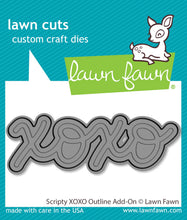 Load image into Gallery viewer, Lawn Fawn - Lawn Cuts - Dies - Scripty XOXO Outline Add-On