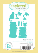 Load image into Gallery viewer, Taylored Expressions - Treat Your Shelf - Die Set and Layering Stencil Set