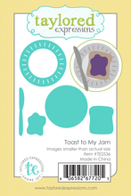 Load image into Gallery viewer, Taylored Expressions - Spread the Love - Stamp Set and Die Set / Toast to My Jam Die Set / The Insiders - Let’s Jam Bundle