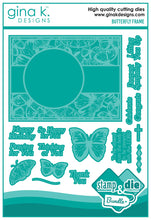 Load image into Gallery viewer, Gina K Designs - Butterfly Frame - Stamp Set and Die Set Bundle