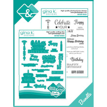 Load image into Gallery viewer, Gina K Designs - Birthday Wishes - Stamp Set and Die Set Bundle