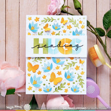 Load image into Gallery viewer, Waffle Flower - Overlapping Hugs Additions - Stamp Set and Die Set Bundle