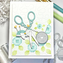 Load image into Gallery viewer, Waffle Flower - Postage Collage Circle Sentiments - Stamp Set and Die Set Bundle