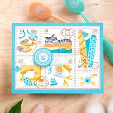 Load image into Gallery viewer, Waffle Flower - Postage Collage Sew Fun Stamp Set