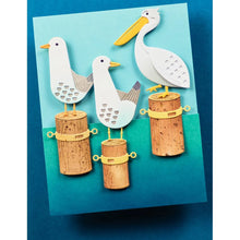 Load image into Gallery viewer, Birch Press Design - Block Print Happy Seagull - Style 57624