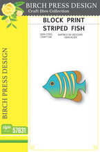 Load image into Gallery viewer, Birch Press Design - Block Print - Striped Fish - Style 57631