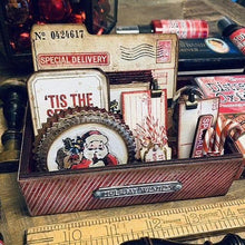 Load image into Gallery viewer, Stampers Anonymous - Tim Holtz - Bold Tidings Mini - Cling Mounted Rubber Stamps