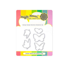 Load image into Gallery viewer, Waffle Flower - Postage Collage Butterfly Silhouettes Die