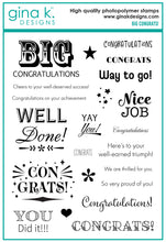 Load image into Gallery viewer, Gina K Designs - Big Congrats Stamp Set