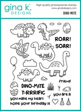 Load image into Gallery viewer, Gina K Designs - Dino-Mite - Stamp Set and Die Set Bundle