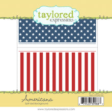 Load image into Gallery viewer, Taylored Expressions - Americana Split 6x6 Background Stamp