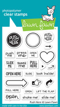 Load image into Gallery viewer, Lawn Fawn - Push Here - Stamp and Die Bundle