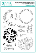 Load image into Gallery viewer, Gina K Designs - Roundabout Florals - Stamp Set and Die Set Bundle