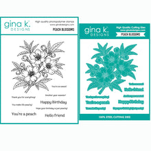 Load image into Gallery viewer, Gina K Designs - Peach Blossoms - Stamp Set and Die Set Bundle