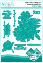 Load image into Gallery viewer, Gina K Designs - Trust The Magic - Stamp Set and Die Set Bundle