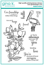 Load image into Gallery viewer, Gina K Designs - Magnolia Wishes - Stamp Set and Die Set Bundle