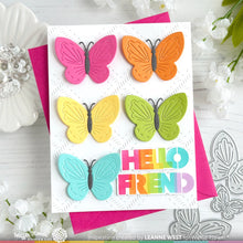Load image into Gallery viewer, Waffle Flower - Overlapping Hello Friend Die n Stencil