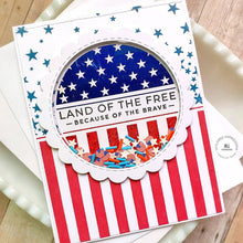 Load image into Gallery viewer, Taylored Expressions - Americana Split 6x6 Background Stamp