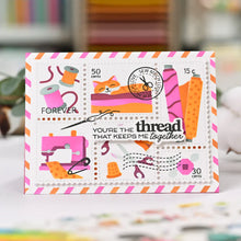 Load image into Gallery viewer, Waffle Flower - Postage Collage Sew Fun Stencil