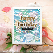 Load image into Gallery viewer, Waffle Flower - Happy Waves Texture Die