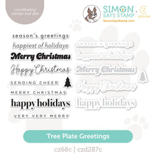 Load image into Gallery viewer, Simon Says Stamp - Tree Plate Greetings Stamp and Die Bundle