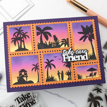 Load image into Gallery viewer, Waffle Flower - Postage Collage A6 Blocks Die