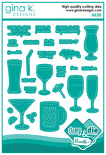 Load image into Gallery viewer, Gina K Designs - Cheers - Stamp Set and Die Set Bundle