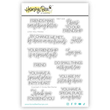 Load image into Gallery viewer, Honey Bee Stamps - Love You, Friend - Stamp Set and Die Set Bundle
