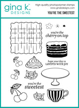 Load image into Gallery viewer, Gina K Designs - You’re the Sweetest - Stamp Set, Die Set and Stencil Bundle