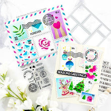 Load image into Gallery viewer, Waffle Flower - Postage Collage Stamp Set