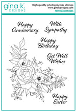 Load image into Gallery viewer, Gina K Designs - Poppies and Peonies - Stamp Set and Die Set Bundle