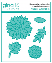 Load image into Gallery viewer, Gina K Designs - Vibrant Sentiments - Stamp Set and Die Set Bundle