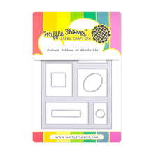 Load image into Gallery viewer, Waffle Flower - Postage Collage A6 Blocks Die