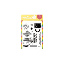 Load image into Gallery viewer, Waffle Flower - Postage Collage 4th of July Stamp Set