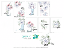 Load image into Gallery viewer, Gina K Designs - Wishing You Well - Stamp Set and Die Set Bundle