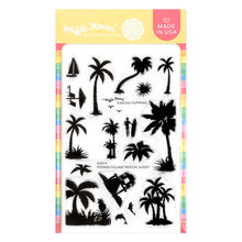Load image into Gallery viewer, Waffle Flower - Postage Collage Tropical Sunset Stamp Set