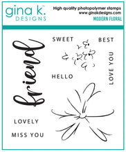Load image into Gallery viewer, Gina K Designs - Modern Floral - Stamp Set and Die Set Bundle