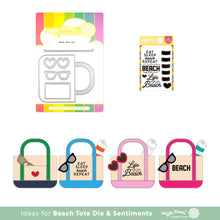 Load image into Gallery viewer, Waffle Flower - Beach Tote Combo - Stamp Set and Die Set Bundle