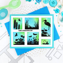 Load image into Gallery viewer, Waffle Flower - Postage Collage Lake Sunset Stamp Set