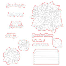 Load image into Gallery viewer, Honey Bee Stamps - Nancys Lilac Bouquet - Stamp Set and Die Set Bundle