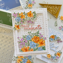 Load image into Gallery viewer, Pinkfresh Studio - Cozy Blooms - Stamps, Dies, Stencils and Press Plates Bundle