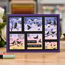 Load image into Gallery viewer, Waffle Flower - Postage Collage A7 Blocks Die