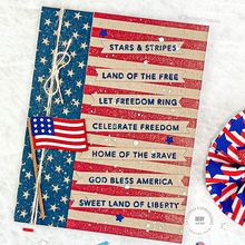 Load image into Gallery viewer, Taylored Expressions - Americana Split 6x6 Background Stamp