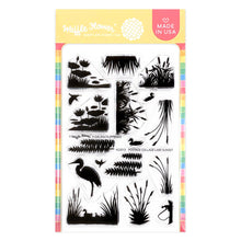 Load image into Gallery viewer, Waffle Flower - Postage Collage Lake Sunset Stamp Set